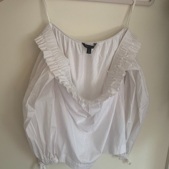 Banana Republic White Peasant Top - Picture 2 of 4